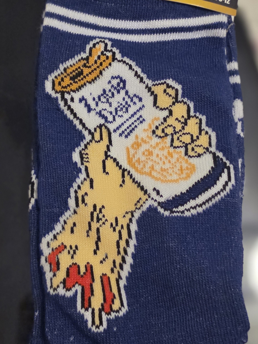 New WmWith Tags Adult Navy Novelty Beer Can Crew Socks Liquid Death Apparel